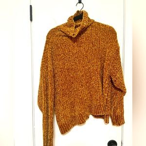 Burnt Orange turtleneck Lulus sweater